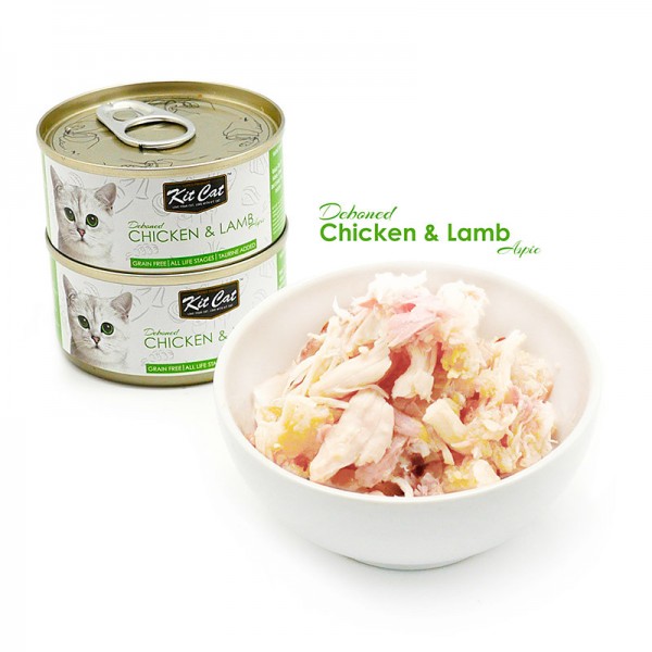 Kit Cat Deboned CHICKEN & LAMB Toppers CAN( 80g )