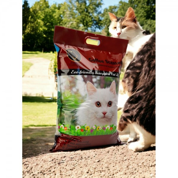 GOLDEN CAT CAT LITTER ( 4pcs X 8kg ) Lavender 1 pcs , Lemon 1 pcs , Coffee 2 pcs