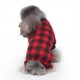 SOFT JUMPSUIT SLEEPWEAR FOR DOGS RED ( LARGE )