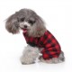 SOFT JUMPSUIT SLEEPWEAR FOR DOGS RED ( MEDIUM )