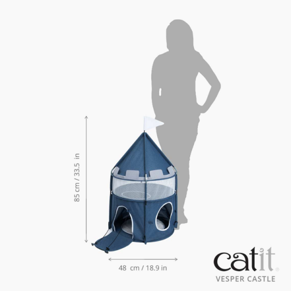 Catit Vesper Castle 48x48x95 cm, (Blue)