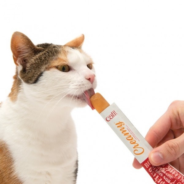 CATIT CREAMY LICKABLE TREAT SALMON&PRAWNS (40 G )