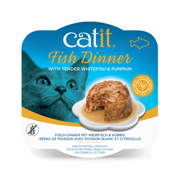 Catit Fish Dinner, Whitefish & Pumpkin (80 g)