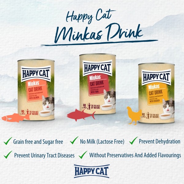 Happy cat mink as cat drink combo pack 3 pcs