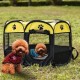 Soft Fabric Portable Foldable Pet Dog Cat Puppy Playpen, Indoor/Outdoor use Pet Kennel Cage GREEN  D31.5 x H23 