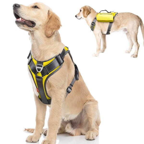 Fida Dog Harness – Yellow (L)