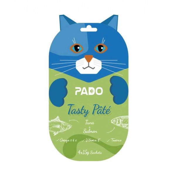 Pado Cat Wet Sachet 4x15g[Flavor - Tuna & Salmon]