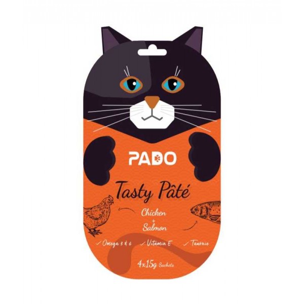 Pado Cat Wet Sachet 4x15g[Flavor - Chicken & Salmon]