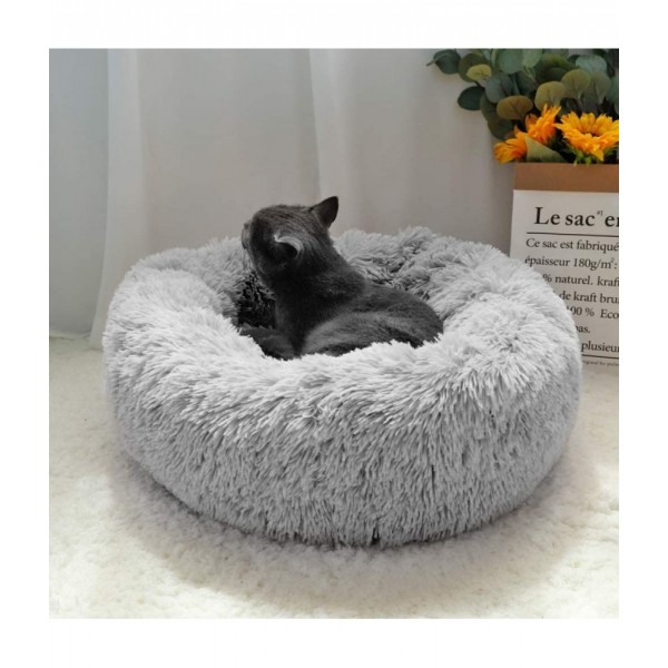 Pado Pet Fluffy Donut Cushion - Grey