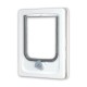 Cat-flap for Wooden Door - 4 Position( White)