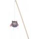 ZOLUX ETHICAT FLORAL OWL WAND TOY ( WITH STICK )