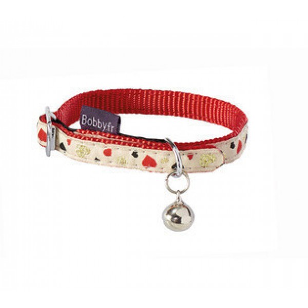 BOBBY-LOVELY CAT COLLAR - RED ( 30 CM )