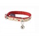 BOBBY-LOVELY CAT COLLAR - RED ( 30 CM ) For Cat & Small Dog