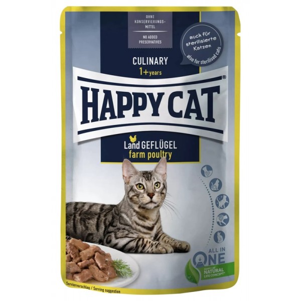 Happy Cat MIS Culinary Farm Poultry (Min Order (85g - 24pcs)