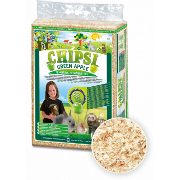 Chipsi Green Apple Scent Small Animal Litter ( 60L )