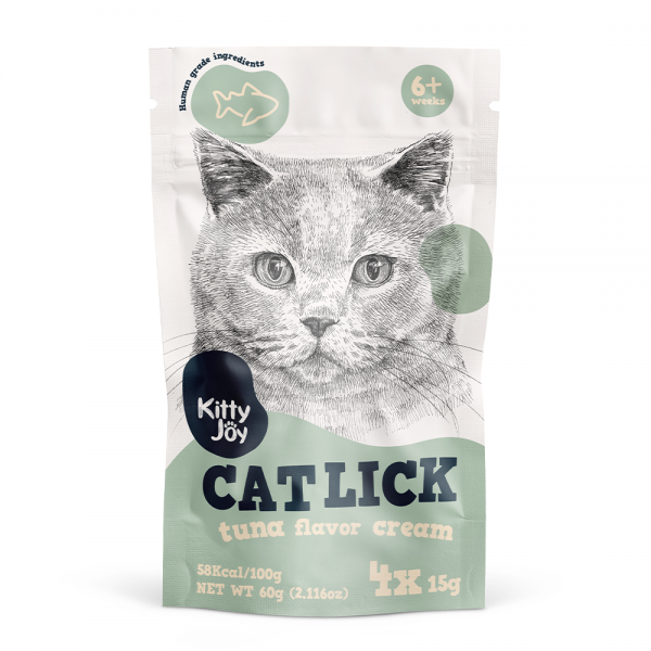 Kitty Joy Cat Lick Tuna Flavor Cream Cat Treats (4x15g) 60g