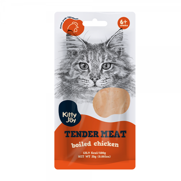 Kitty Joy Tender Meat Boiled Chicken Cat Treats ( 25g )