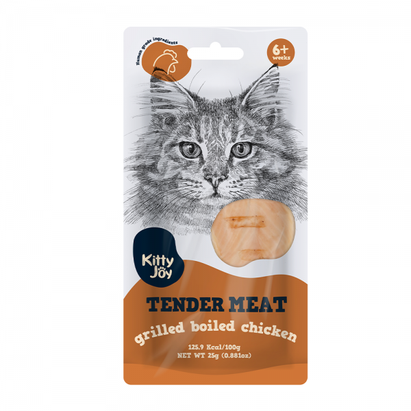 Kitty Joy Tender Meat Grilled Boiled Chicken Cat Treats ( 25g )