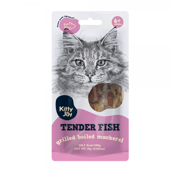 Kitty Joy Tender Fish Grilled Boiled Mackerel Cat Treats ( 25g )