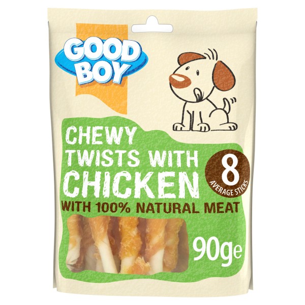 Chewy Chicken Twists  ( 90g )