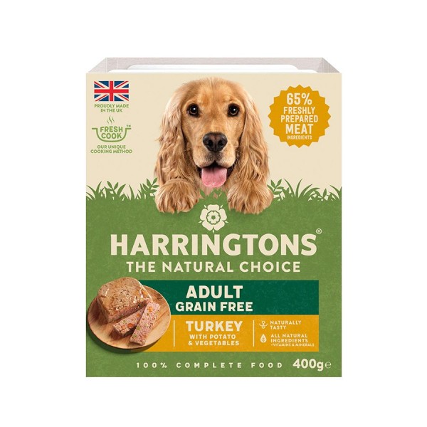 Harringtons Turkey Grain Free Adult Wet Dog Food 400g