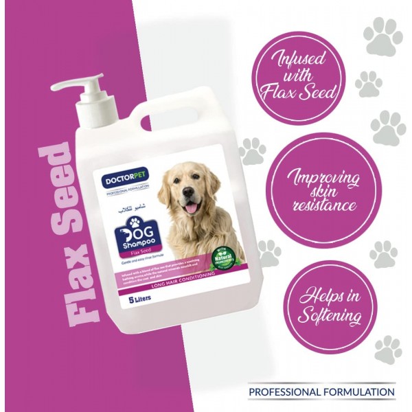 Doctor Pet Dog Shampoo Flax Seed(5 Ltr)