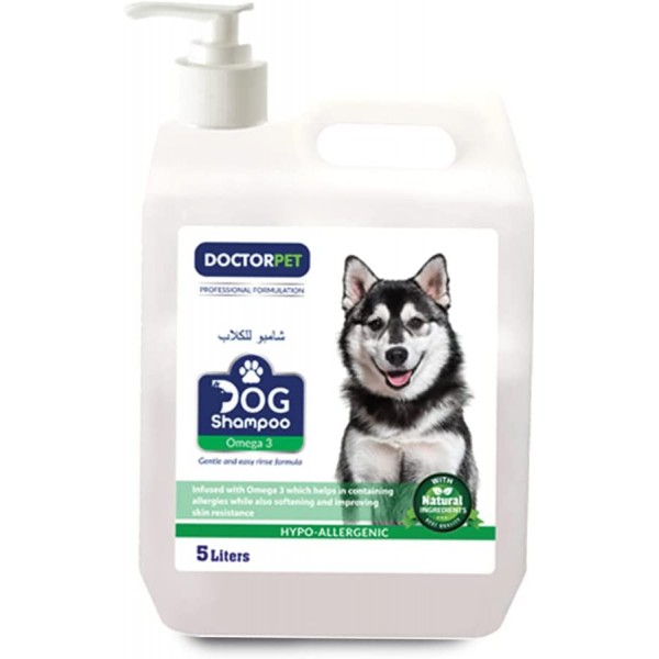 Doctor Pet Dog Shampoo Omega 3 (5 Ltr)