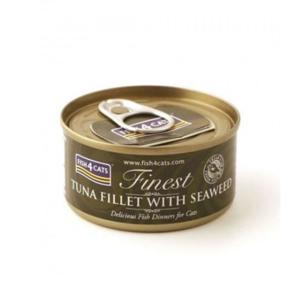 Fish4Cats Tuna Fillet with Seaweed Wet Food 70g