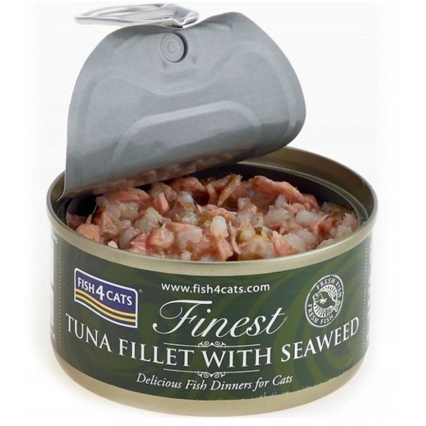 Fish4Cats Tuna Fillet with Seaweed Wet Food 70gX10pcs