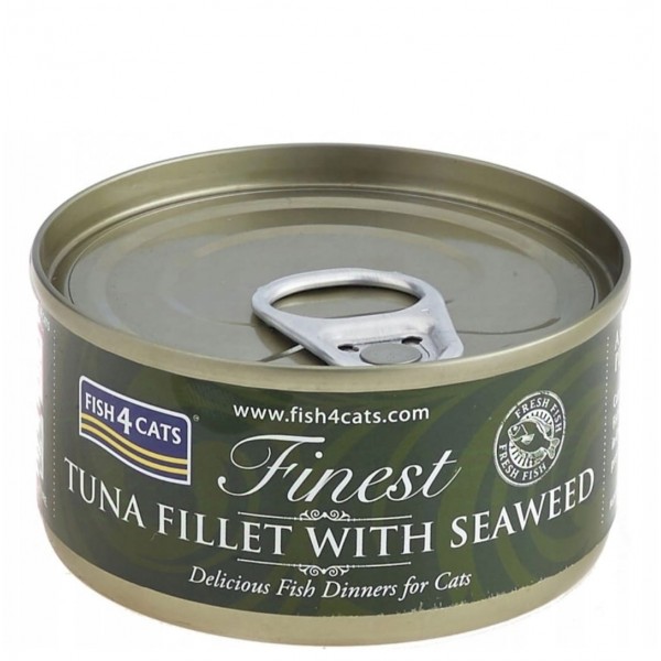 Fish4Cats Tuna Fillet with Seaweed Wet Food 70gX10pcs