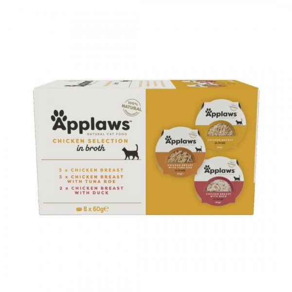 Applaws Cat Multipack Chicken Select 8 x 60g Pot For Cat