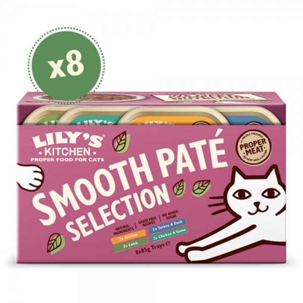 Lily's Kitchen Paté Selection Multipack Wet Cat Food (8x85g)