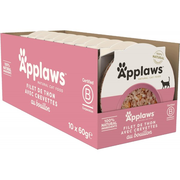 Applaws Cat Tuna with Prawn Pot 1 box ( 10pcs X 60g )