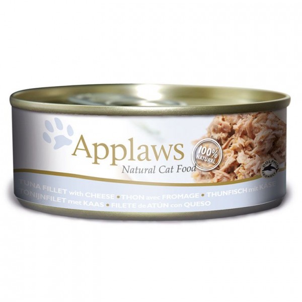 Applaws Tuna Fillet with Cheese Adult Wet Cat Food 156g X 24 Pcs ( 1 Box )