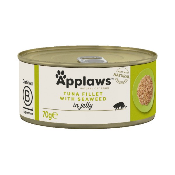 Applaws Cat Tuna Fillet with Seaweed in Broth (156g X24)