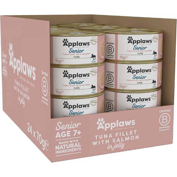 Applaws Cat Senior Tuna - Salmon in Jellyn (24x70g)