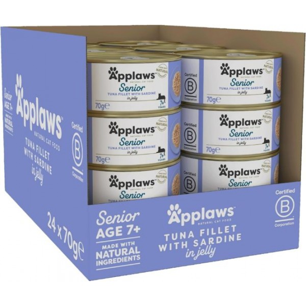 Applaws Cat Senior Tuna Sardines 1BOX-24PCS (70g)