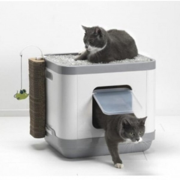 Moderna Cat Concept With Cushion & Scratch - C802 (Grey)