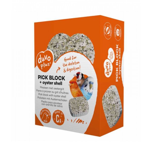 Duvo+ Pick Block With Oyster Grit 200g - 7.2x9.7x3.5 cm[Weight - 200g]