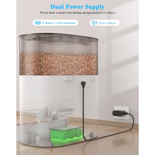 Automatic Cat Feeder, HoneyGuaridan ( 6L )