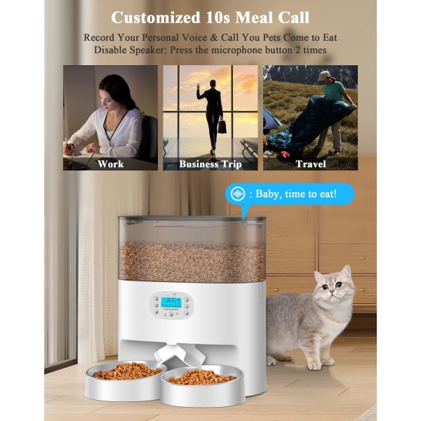 Automatic Cat Feeder, HoneyGuaridan ( 6L )