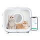 PETKIT AIRSALON MAX Automatic Pet Hair Drying Box for Cat Puppy Kitten,Ultra Quiet Hair Dryer for Small Dog Grooming,60L Large Capacity/Smart Temperature Control via App and Touch Panel