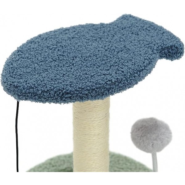 Golden Cat,Cats Scratching Post Tower,Cat Tree (Color : Blue)