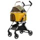 Golden cat,Ultra Lightweight Puppy Buggy Folding Pet Travel Stroller 360 Rotation Wheel Pet Cart for Cats and Small Dogs, Easy to Carry, For Walks, Supermarket Shopping, Car Travel, Camping, Nursing, Outdoor Pet Supplies, Load Capacity 22.1 lbs (10 kg),