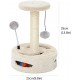 Golden Cat,Cats Scratching Post Tower,Cat Tree (Color white)