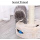 Golden Cat,Cats Scratching Post Tower,Cat Tree (Color white)