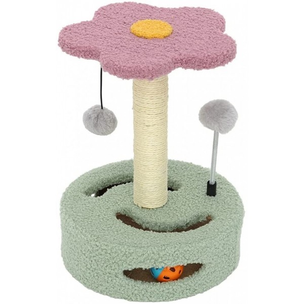 Golden Cat,Cats Scratching Post Tower,Cat Tree (Color Pink)