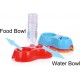 Pet Water And Food Dispenser, Automatic Dog And Cat Feeder Water Bowl