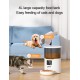 Smart 4L Automatic Cat Feeder - Automatic Pet Feeder for Cats & Dogs: Timed Pet Dog Food Dispenser with Stainless Steel Bowl,Wi-Fi Enabled App for iPhone and Android,10s Voice,Portion Control