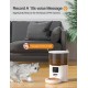 Smart 4L Automatic Cat Feeder - Automatic Pet Feeder for Cats & Dogs: Timed Pet Dog Food Dispenser with Stainless Steel Bowl,Wi-Fi Enabled App for iPhone and Android,10s Voice,Portion Control